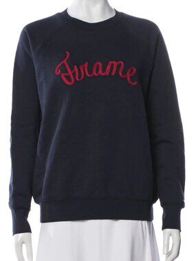 FRAME Old School Sweatshirt In Navy